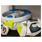 2 Items - Foot Bath & Steam Iron