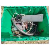 Tote with saws and other