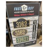 House Numbers Sign