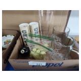 Camel glasses, s&p shakers, and other