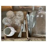 2 Flats Glassware & Other