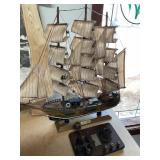 2 Items - Morse Code & Model Ship