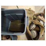 Military bags and camp kits