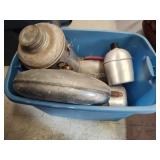 Tote of canteens and lunchboxes
