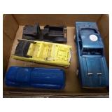 Plastic 3 car & 1 truck includes Mustang