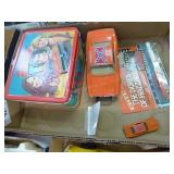 4 Dukes of Hazzard items: 1980 lunchbox w/thermos