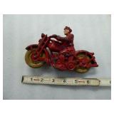 Cast iron Hubley 6-1/2" Patrol Motorcycle - 1930s