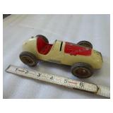 Tin & die-cast Renwal Race Car No. 1 - 1950s