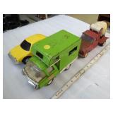 3 pressed steel Tonka vehicles: Pacer ; Cement tru