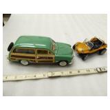 2 die cast cars: 1949 Woody ; Dune Buggy