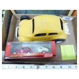 2 VWs: Gay Toys - plastic ; Schuco - Jr. Line w/ t