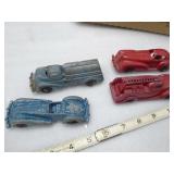 4 die cast Manoil cars & trucks - 1950s