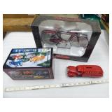 3 die cast items: Ertl - 1939 Dodge Texaco bank ;