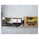 2 die cast Ertl - MIB: Mack - L J Heritage Harley-