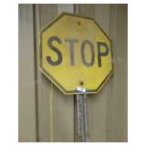 Vintage Stop sign & post