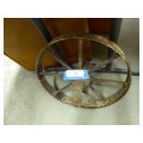 Vintage metal wheel - approx. 15"