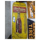 Vintage Dr. Pepper thermometer - approx. 10" x 26
