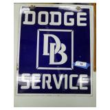 Vintage Dodge Bros. porcelain sign - approx. 18"