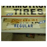 3 vintage fuel signs
