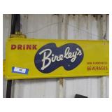 Vintage Bireleys metal sign - approx. 10" x 28"