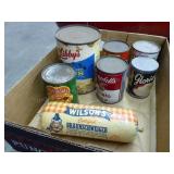 Vintage display tins