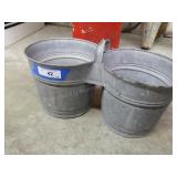 Double galvanized pail