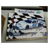 2 signed race car pics