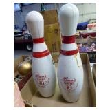 2 Beam bowling pin decanters (sealed)