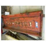 Vintage Chevy tailgate