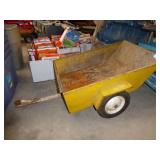2 wheeled lawn tractor cart