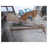 Vintage bouncing horse