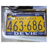 License plate brackets & Penn plates