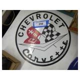 Corvette metal sign - approx. 12"