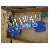 Hawaii license plate sign