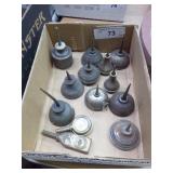 Vintage small oil cans