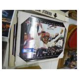 2 framed race car posters