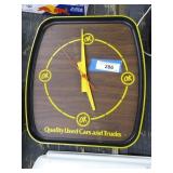 OK Used Car clock