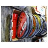 Light duty jumper cables & flashlight