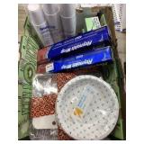 Box of paper kitchen goods