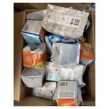 Large box of tissues. Tissue boxes are smashed