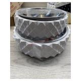 Set of two dog bowls