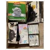 4 open boxes of trash bags- majority of bags are