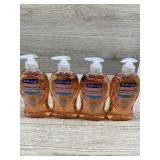 4 bottles soft soap antibacterial