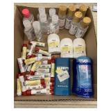 Sanitizer lip balm deodorant lot