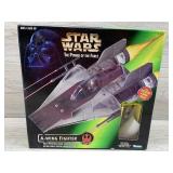 A Wing fighter with pivoting laser cannons and