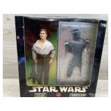 Han Solo as prisoner and carbonate block with