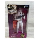 Storm trooper room alarm with laser target game