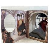 Queen Amidala in black travel gown