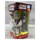 Yoda with lightsaber