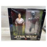 Han Solo as prisoner and in carbonite block